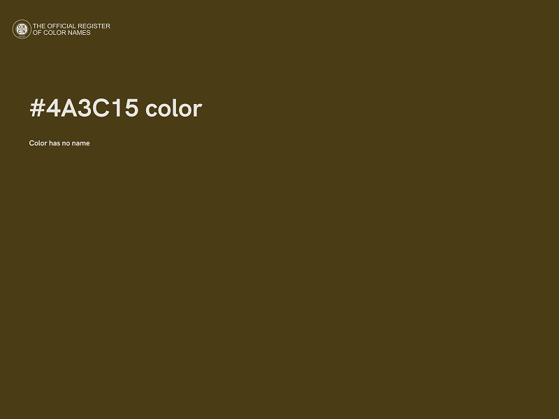 #4A3C15 color image