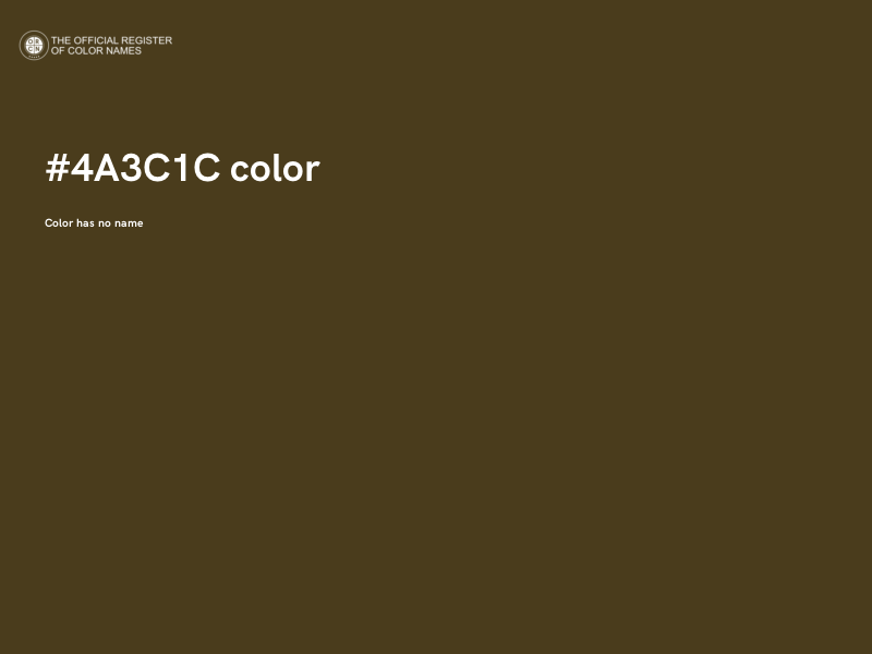#4A3C1C color image