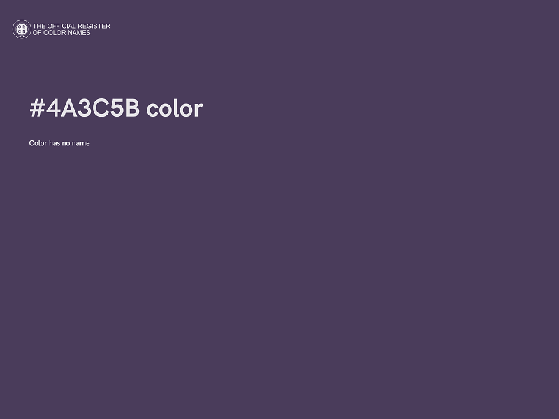 #4A3C5B color image