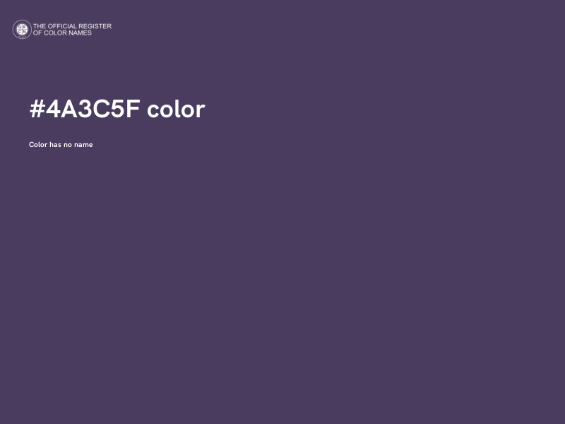 #4A3C5F color image