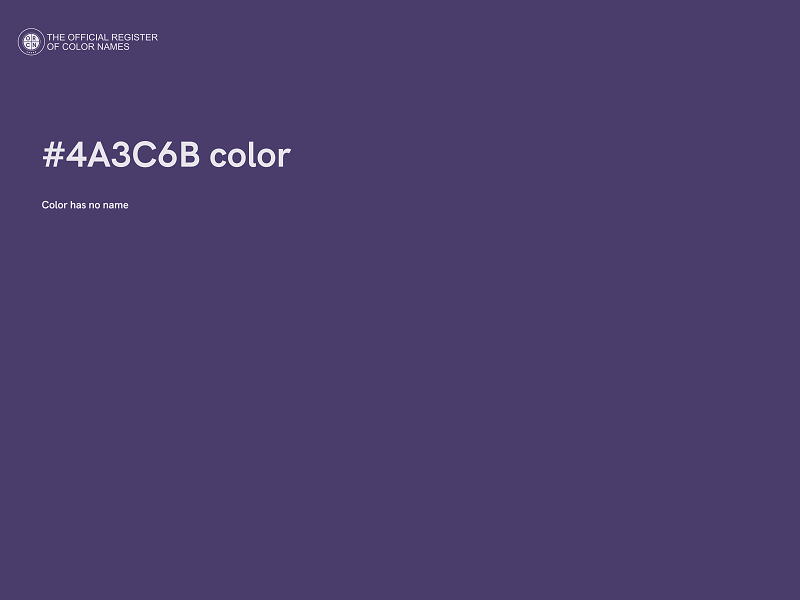 #4A3C6B color image