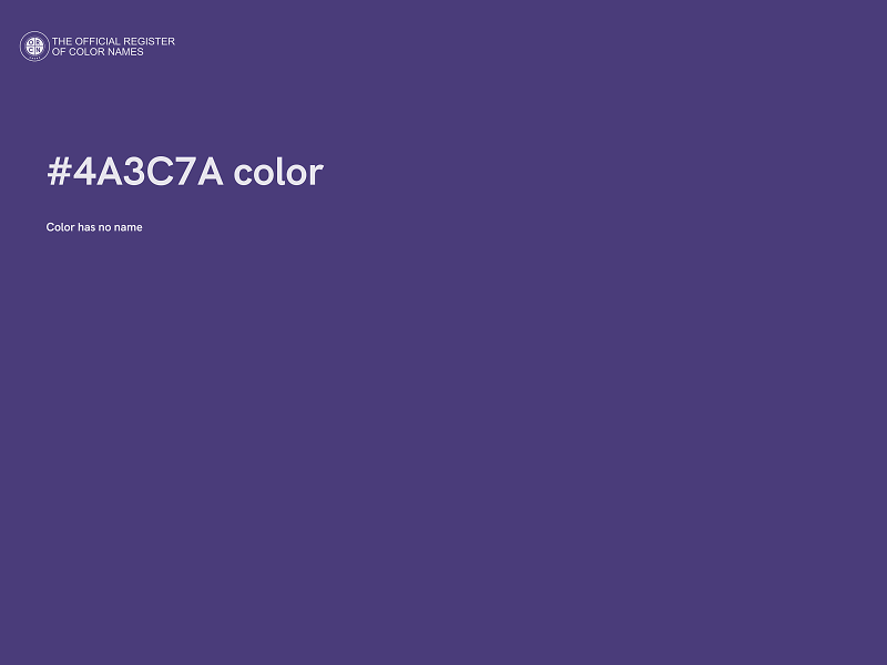 #4A3C7A color image