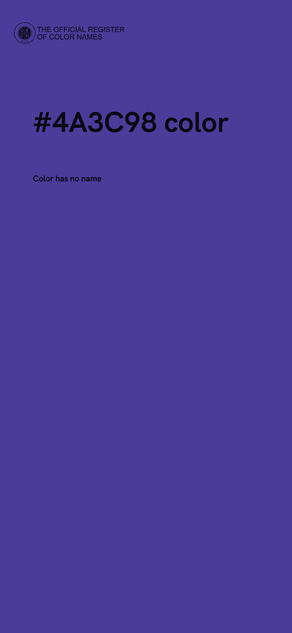 #4A3C98 color image