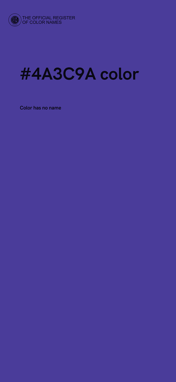 #4A3C9A color image