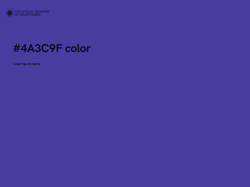 #4A3C9F color image