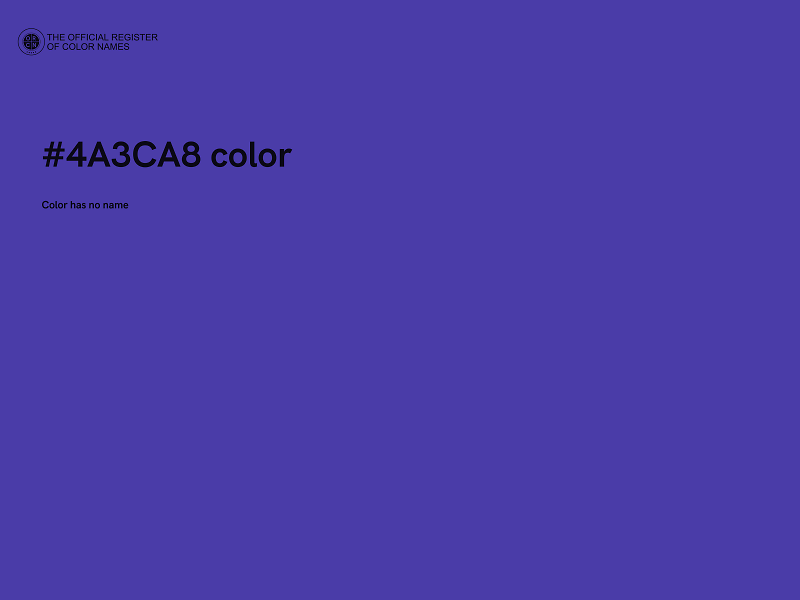 #4A3CA8 color image