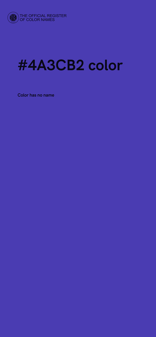 #4A3CB2 color image