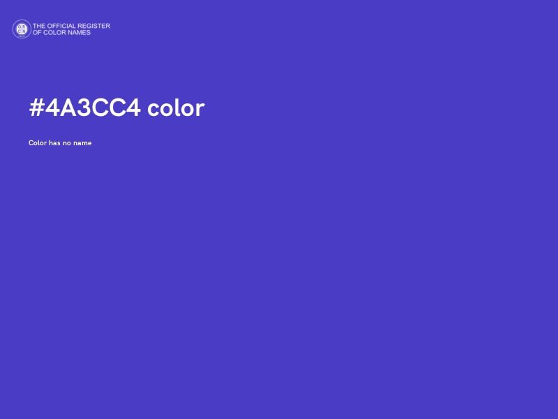 #4A3CC4 color image