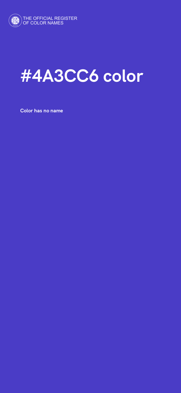 #4A3CC6 color image