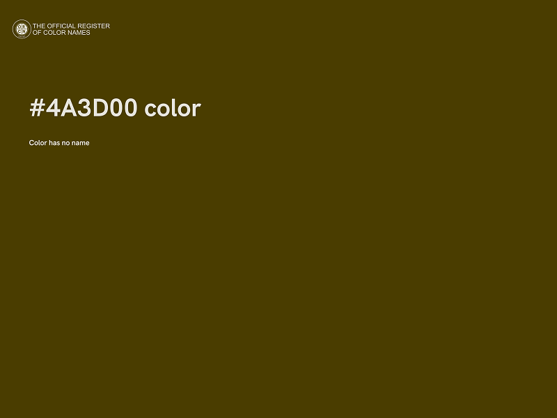 #4A3D00 color image