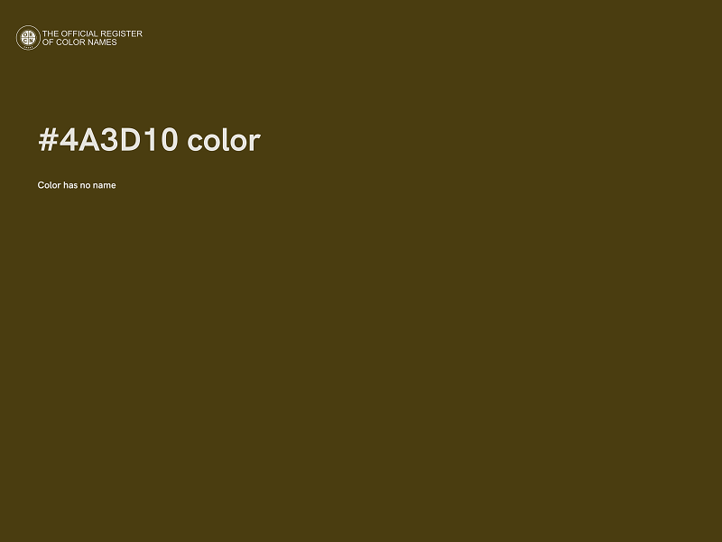 #4A3D10 color image