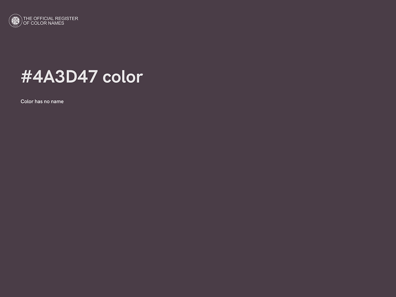 #4A3D47 color image