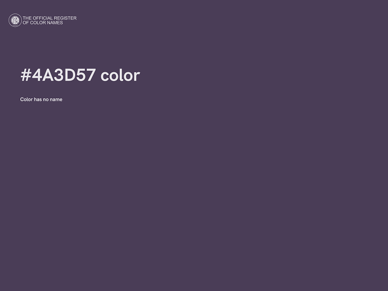 #4A3D57 color image