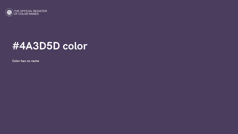 #4A3D5D color image