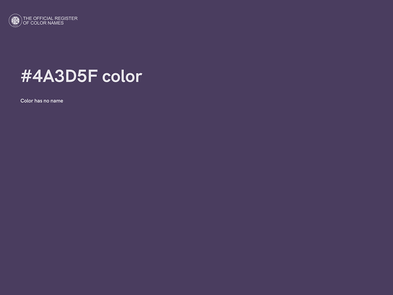 #4A3D5F color image