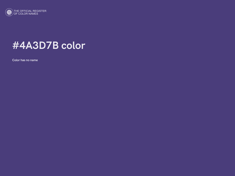 #4A3D7B color image