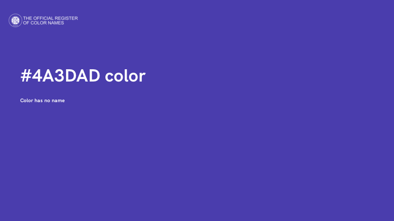 #4A3DAD color image