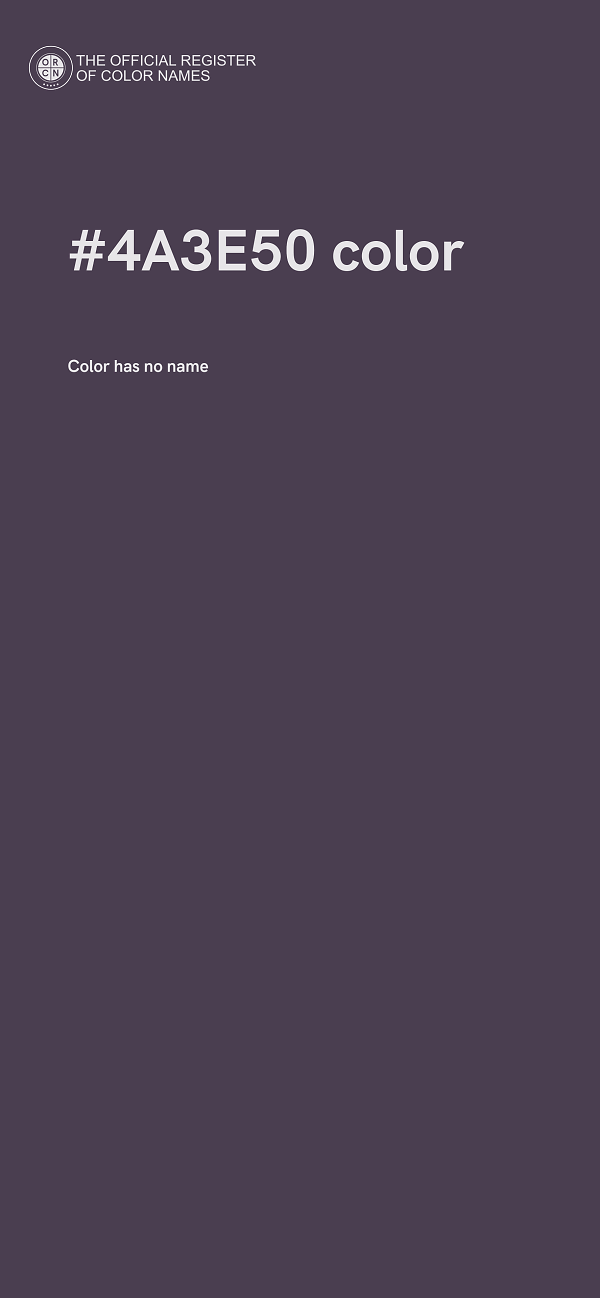 #4A3E50 color image