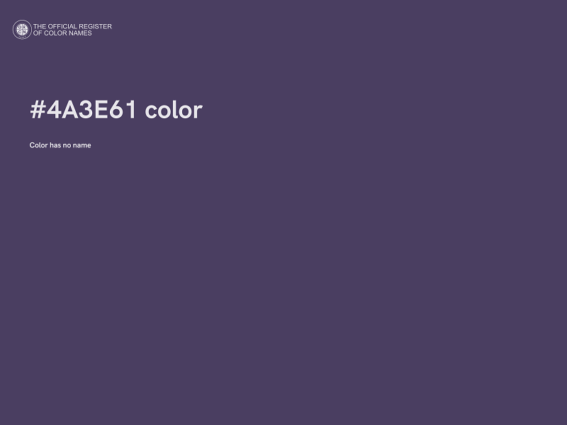 #4A3E61 color image