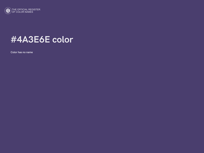 #4A3E6E color image