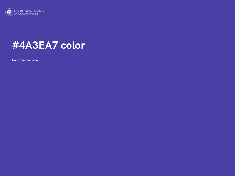 #4A3EA7 color image