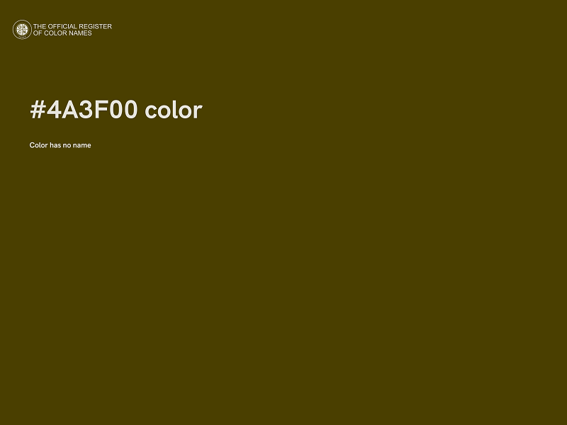 #4A3F00 color image