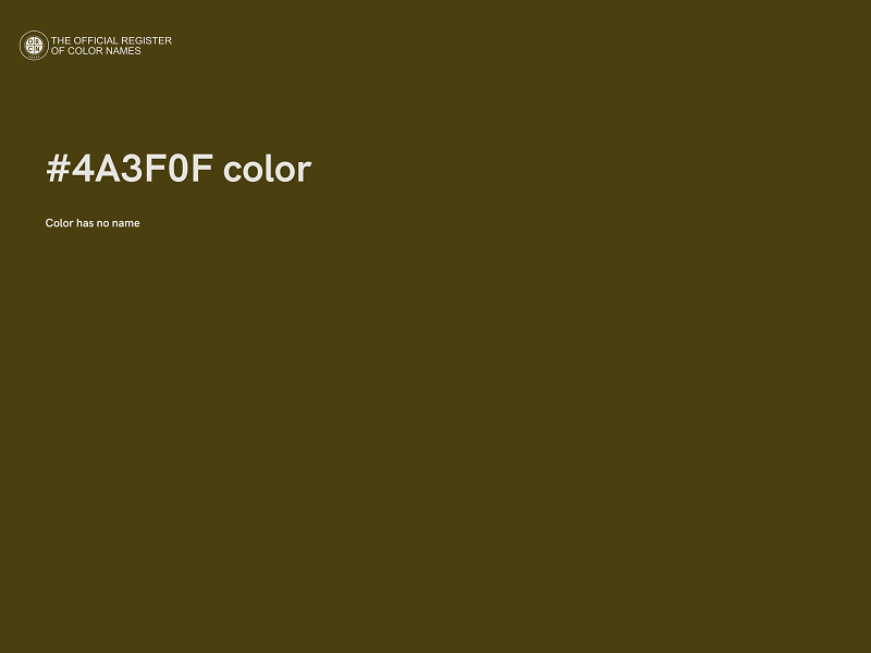 #4A3F0F color image