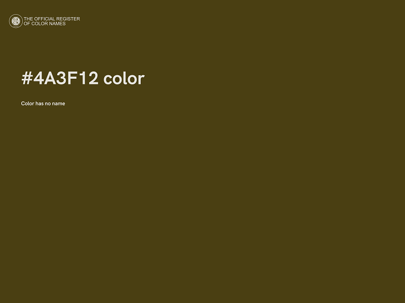 #4A3F12 color image