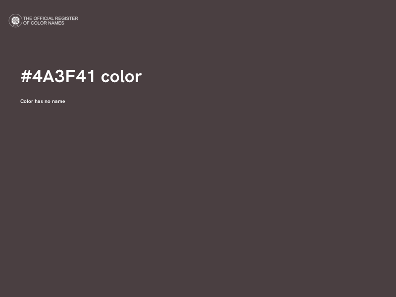 #4A3F41 color image