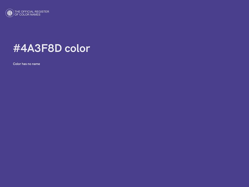 #4A3F8D color image