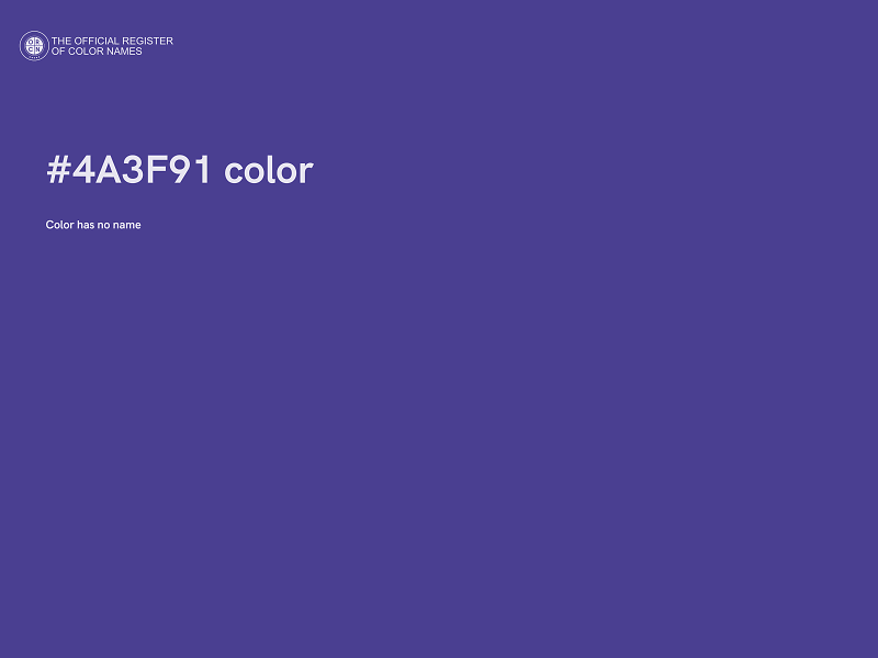 #4A3F91 color image