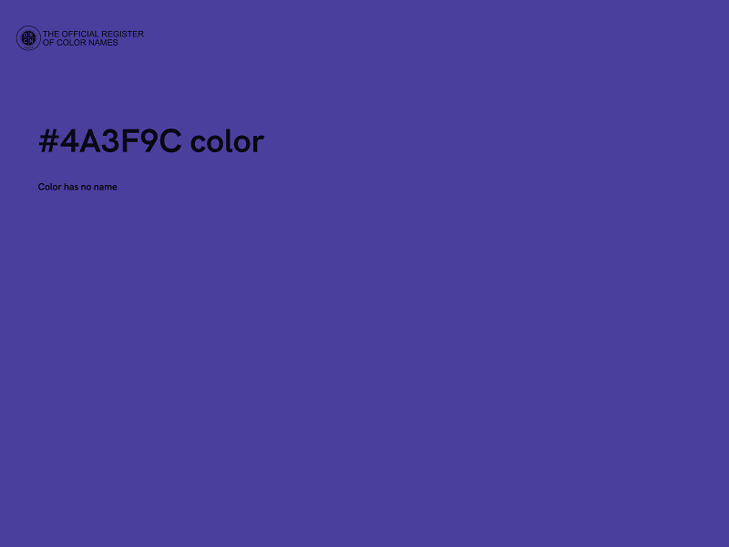 #4A3F9C color image