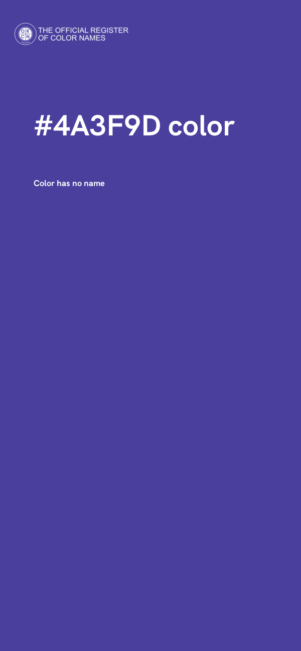 #4A3F9D color image