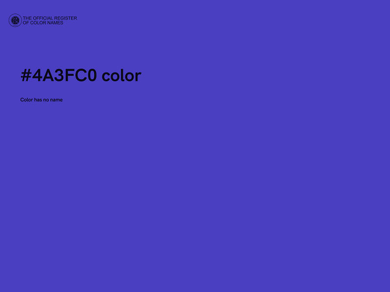 #4A3FC0 color image