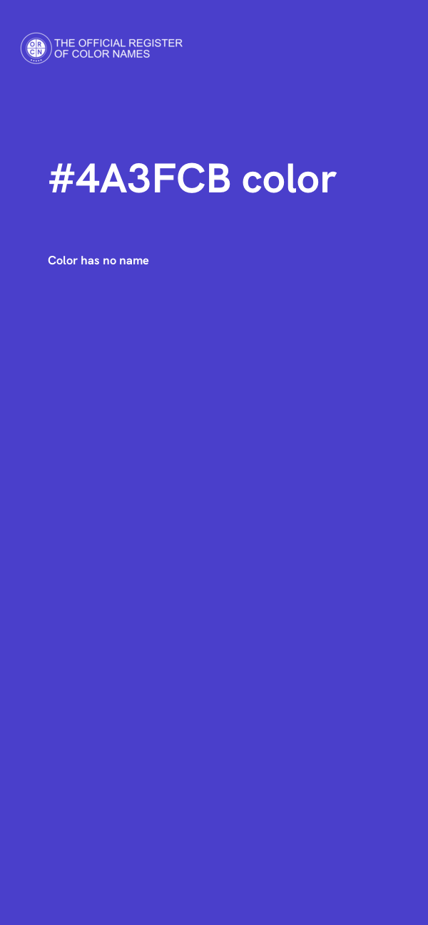 #4A3FCB color image