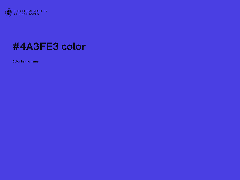 #4A3FE3 color image