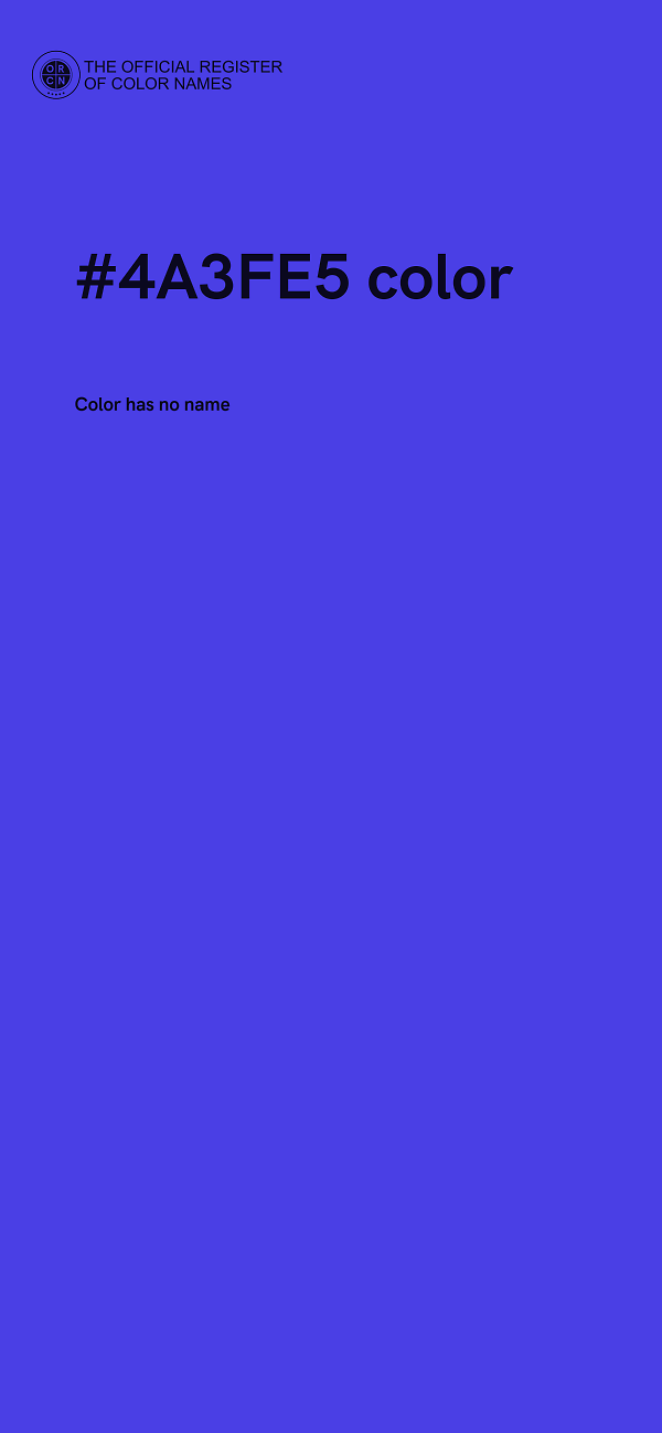 #4A3FE5 color image