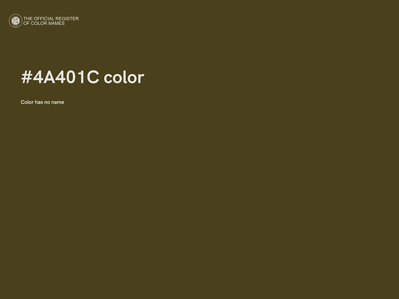 #4A401C color image