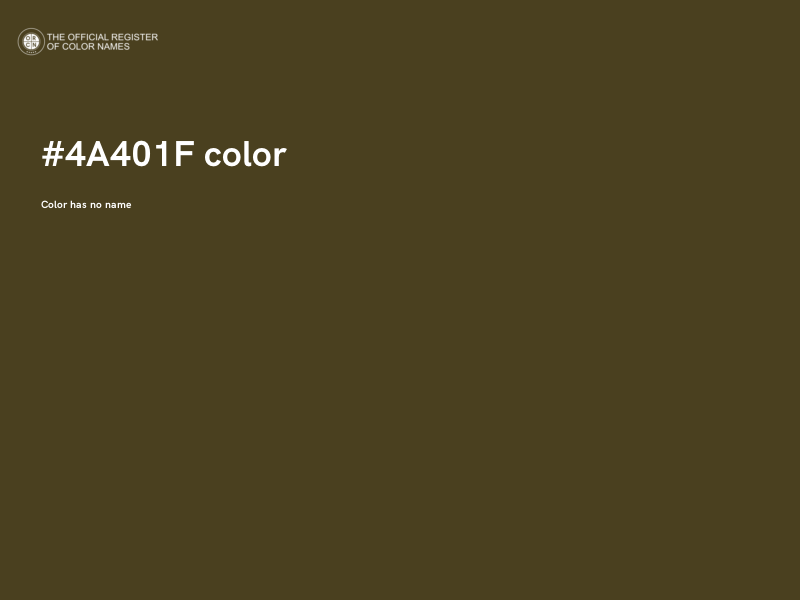 #4A401F color image