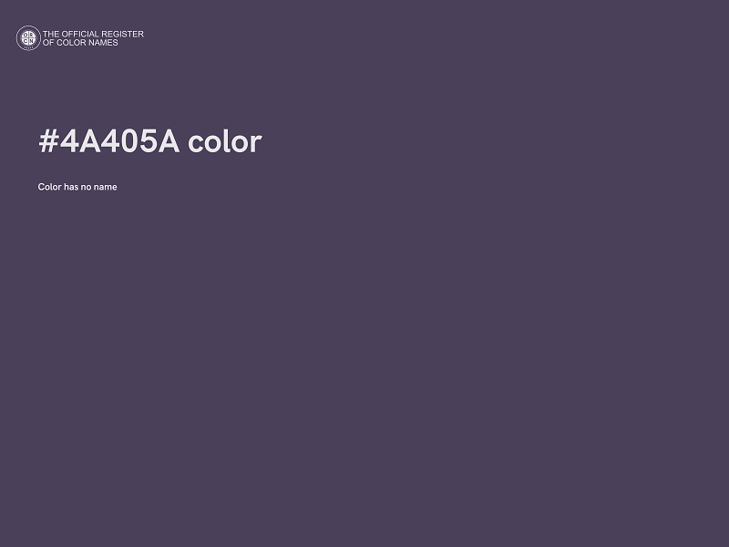 #4A405A color image