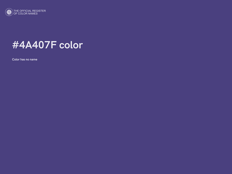 #4A407F color image
