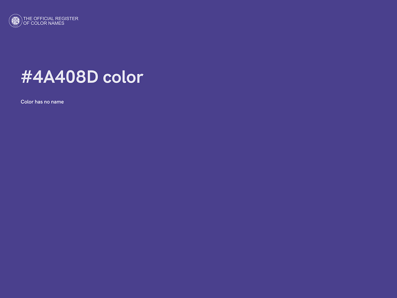 #4A408D color image