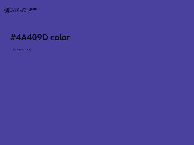 #4A409D color image