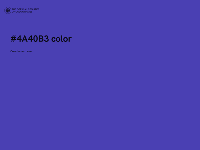 #4A40B3 color image