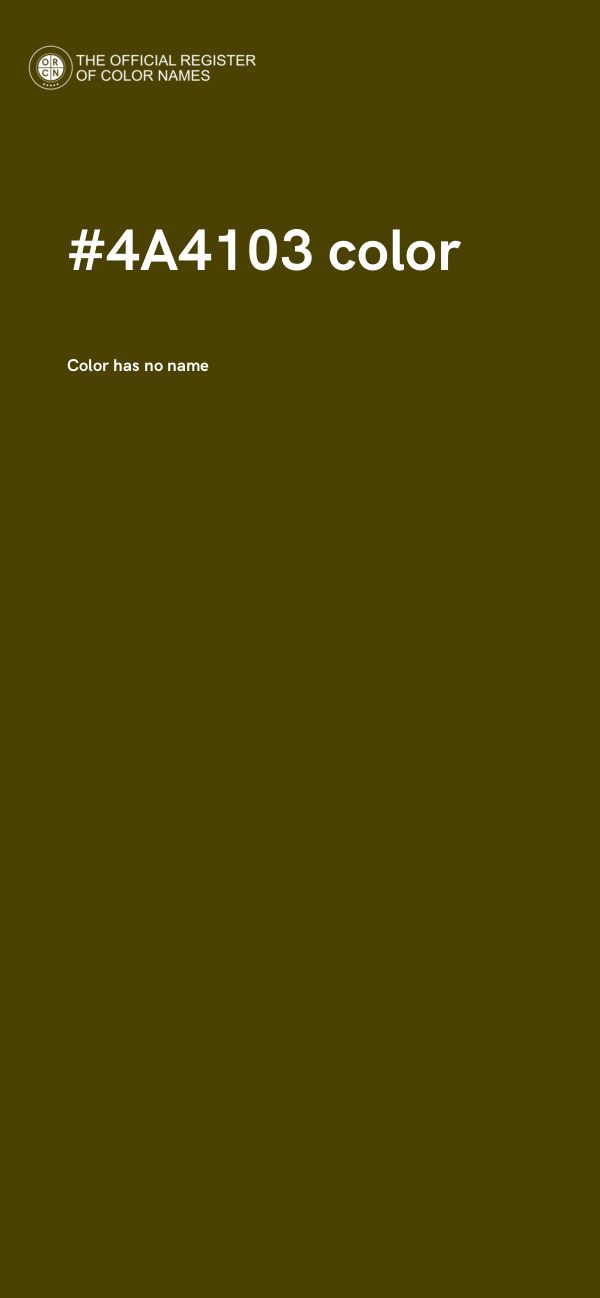 #4A4103 color image