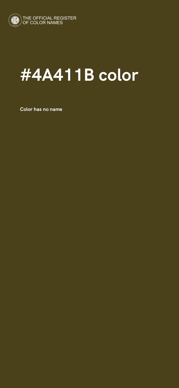 #4A411B color image