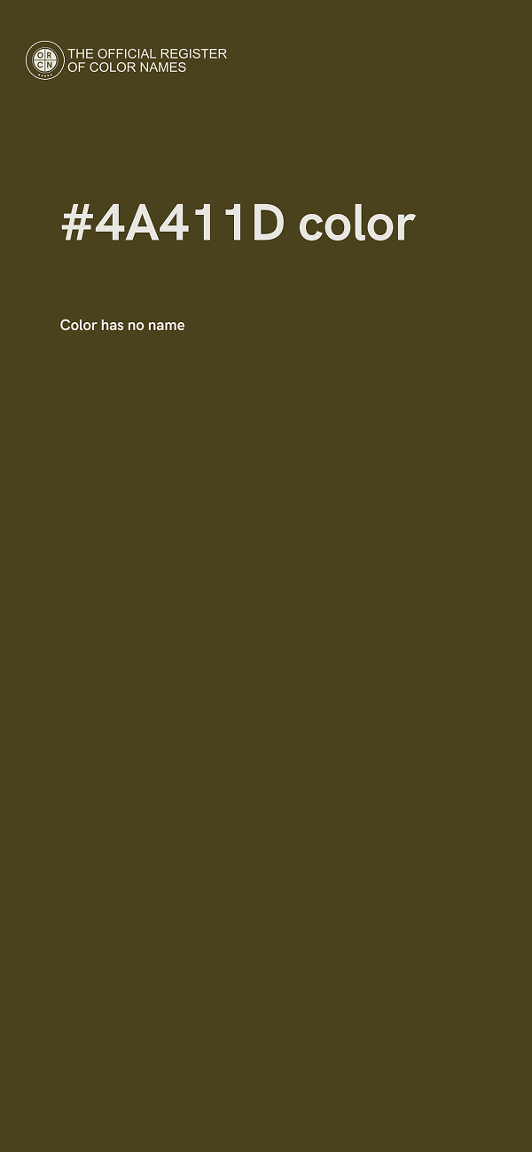 #4A411D color image