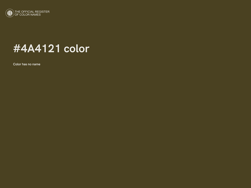 #4A4121 color image