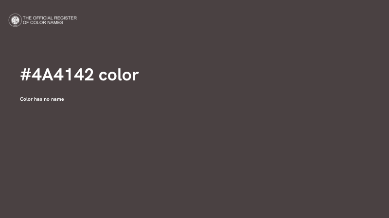 #4A4142 color image