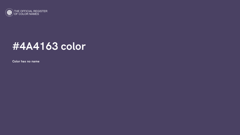 #4A4163 color image